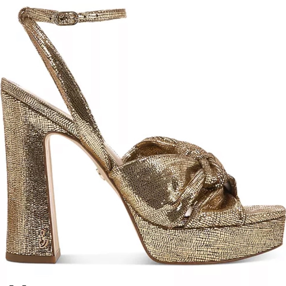 SAM EDELMAN
Kristen Knotted Platform
Sandals size 7 Color Goldmine Worn ONCE